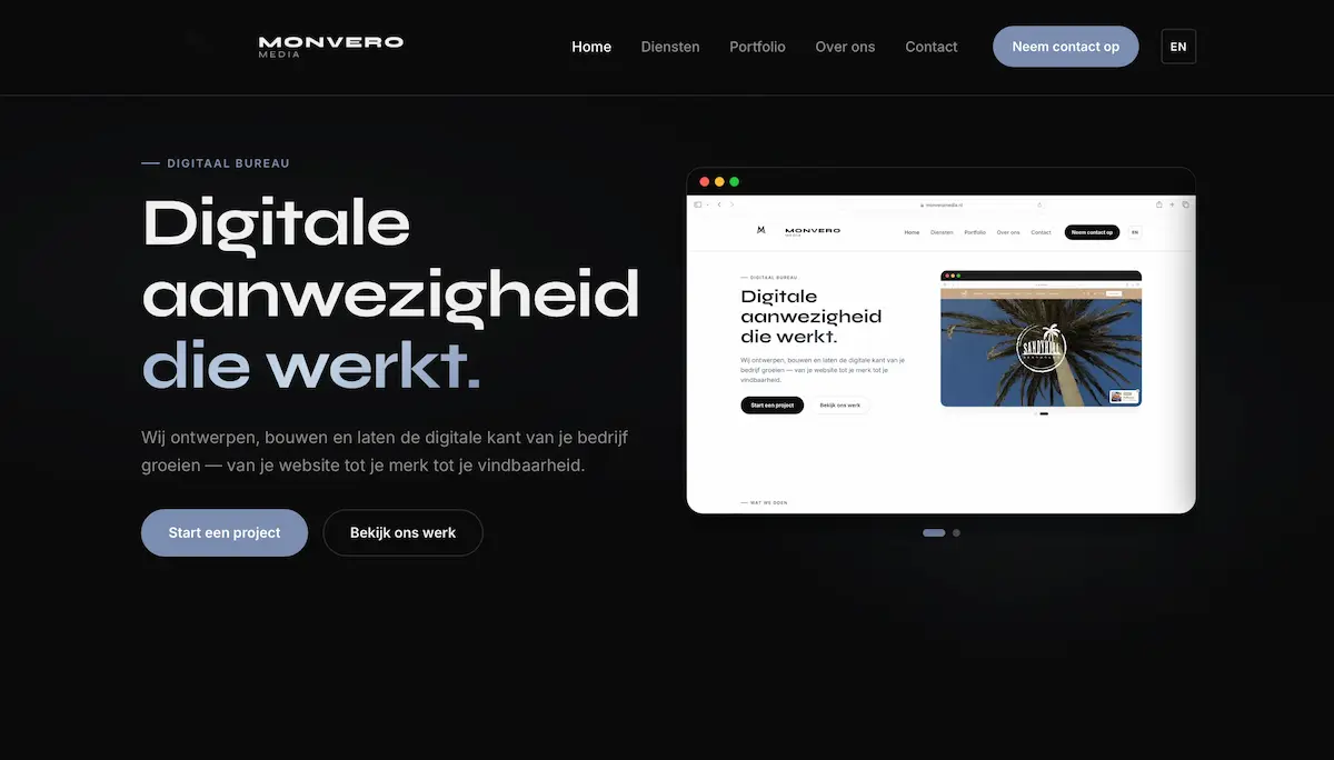 Monvero Media website